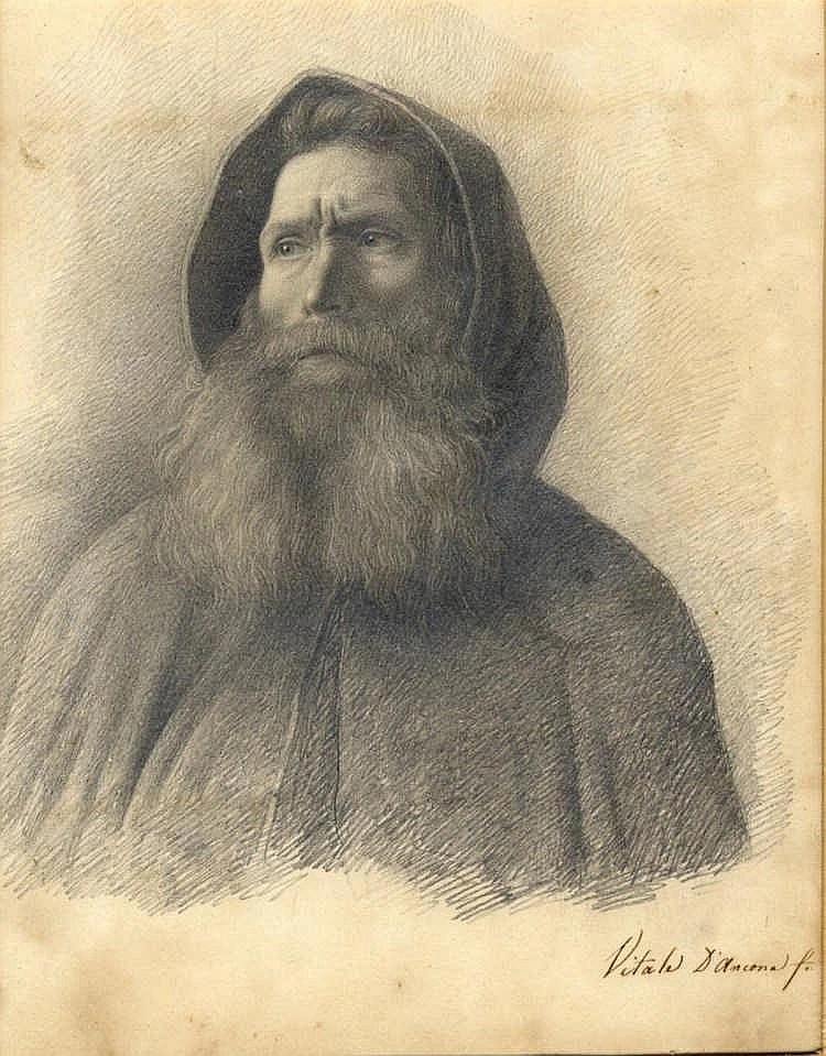 Ritratto di monaco a mezzo busto